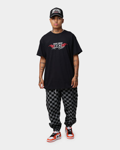 Goat Crew Racing Logo Vintage T-Shirt Black