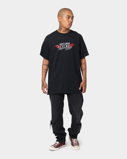 Goat Crew Racing Logo Vintage T-Shirt Black