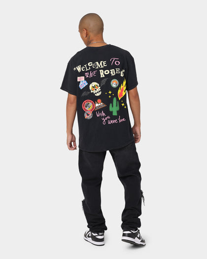 Goat Crew Welcome Vintage T-Shirt Black Wash