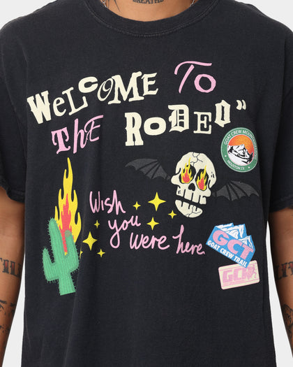 Goat Crew Welcome Vintage T-Shirt Black Wash