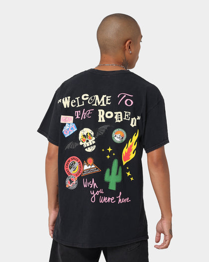 Goat Crew Welcome Vintage T-Shirt Black Wash