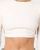 XXIII Women's Elvire Crepe Tie Up Crop White