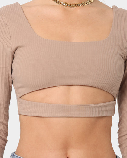 XXIII Women's Godiva Strap Crop Latte
