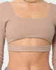 XXIII Women's Godiva Strap Crop Latte