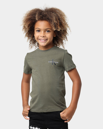 Calvin Klein Kids' Chest Monogram T-Shirt Grape Leaf