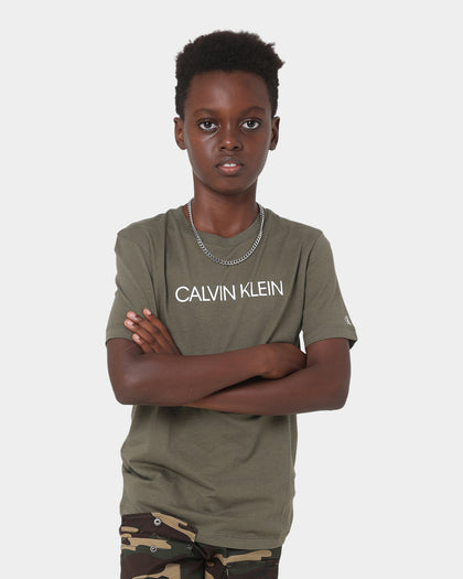 Calvin Klein Kids' Institutional T-Shirt Grape Leaf