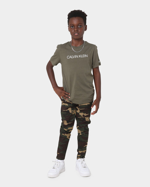 Calvin Klein Kids' Institutional T-Shirt Grape Leaf