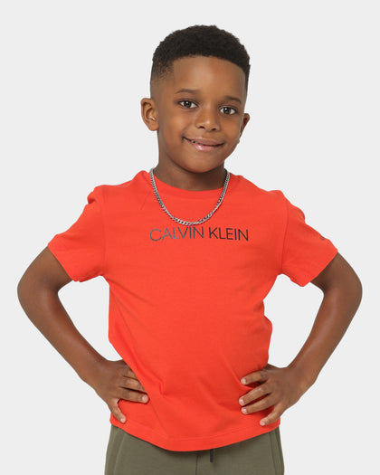 Calvin Klein Kids' Institutional T-Shirt Flaming Chilli