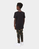 Calvin Klein Kids' Micro Flock Logo Fitted T-Shirt Black