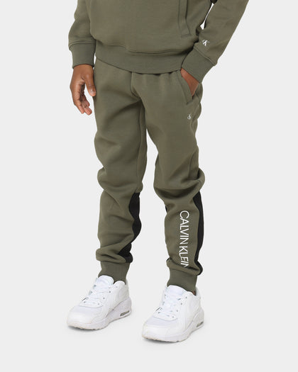 Calvin Klein Kids' Zip-Up Sweat Pant Set Grape Leaf