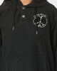 Carre Peace Button Up Hoodie Washed Black