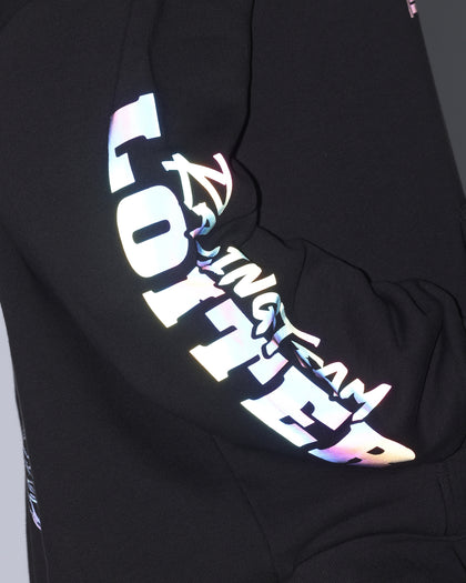 Loiter Dynasty Racing Reflective Hoodie Charcoal