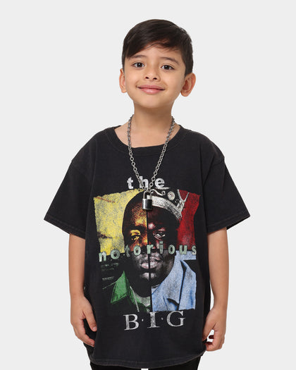 Notorious B.I.G Kid's Notorious Crown T-Shirt Black