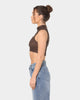XXIII Women's Nelly High Neck Crop Brown