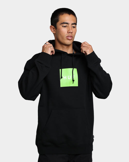 HUF Essentials Box Logo Hoodie Black