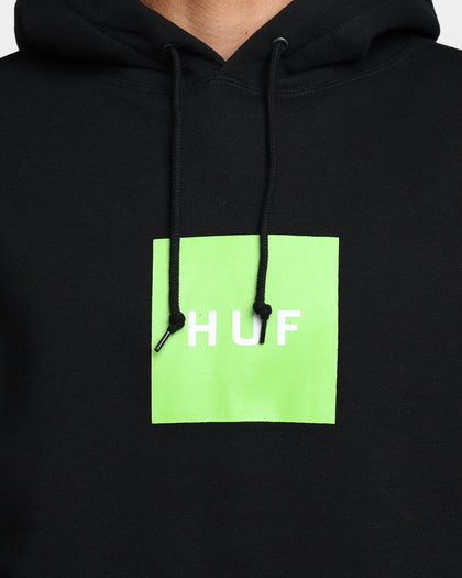 HUF Essentials Box Logo Hoodie Black