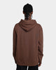 HUF Essentials Box Logo Hoodie Brown