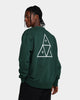 HUF Essentials Triple Triangle Crewneck Forest Green