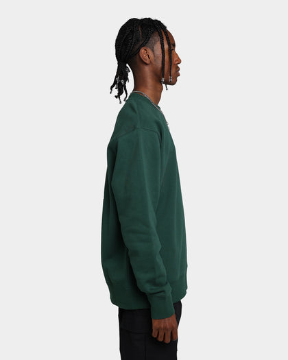 HUF Essentials Triple Triangle Crewneck Forest Green