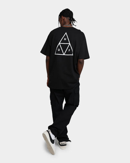 HUF Essentials Triple Triangle T-Shirt Black
