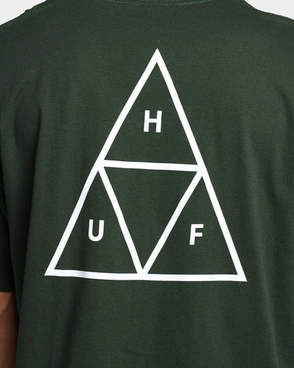 HUF Essentials Triple Triangle T-Shirt Forest Green