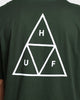 HUF Essentials Triple Triangle T-Shirt Forest Green