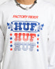 HUF Factory Rider Long Sleeve T-Shirt White