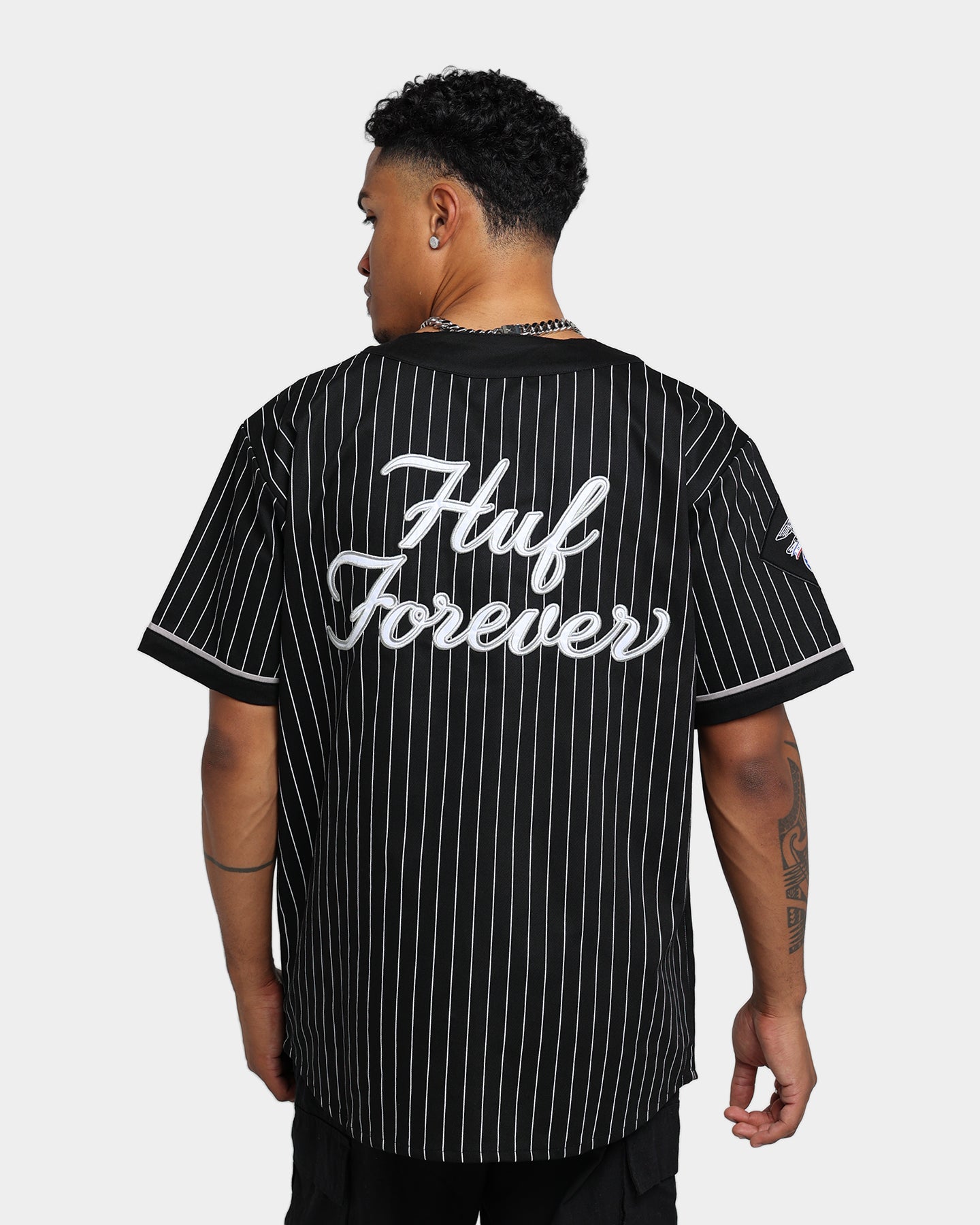 HUF Forever Baseball Jersey Black | Culture Kings US