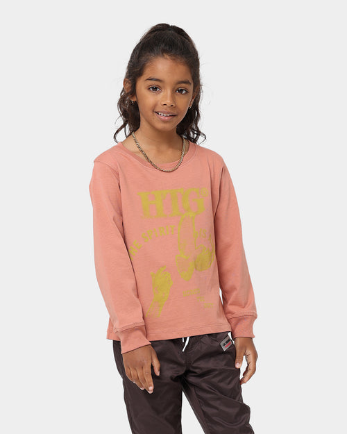 Honor The Gift Kids' Holiday Alive Long-Sleeve T-Shirt Terra Cotta