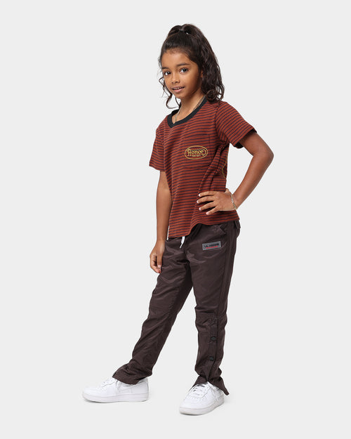 Honor The Gift Kids' Holiday Smoked Striped T-Shirt Terra Cotta