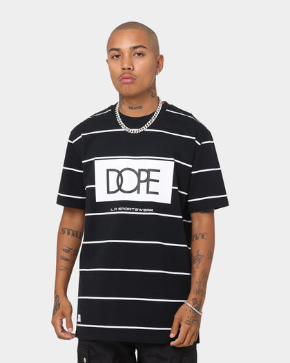 Dope Bogo Stripe T-Shirt Black/White