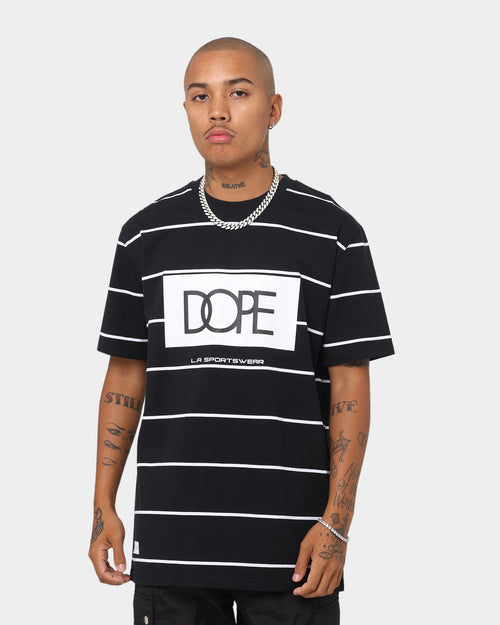 Dope Bogo Stripe T-Shirt Black/White