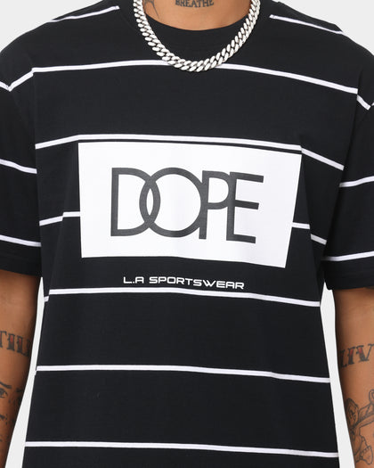 Dope Bogo Stripe T-Shirt Black/White