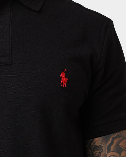 Polo Ralph Lauren Mesh Short Sleeve Polo Polo Black/Red