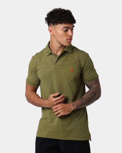 Polo Ralph Lauren Mesh Short Sleeve Polo Defender Green/Orange