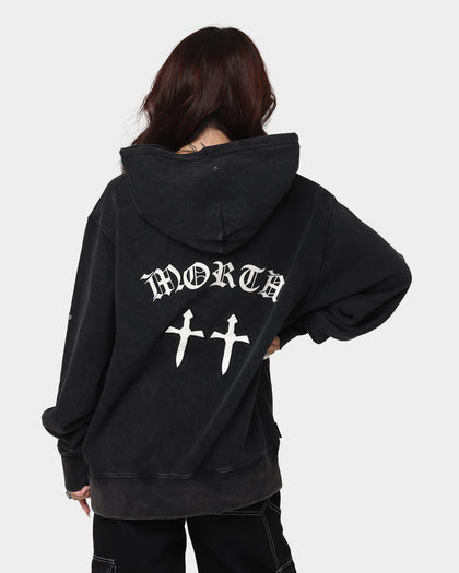 Saint Morta Day Of The Dead Hoodie Vintage Black