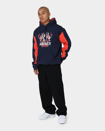 Reebok Iverson Basketball Fleece Hoodie Vector Navy