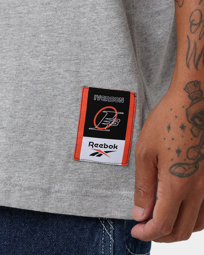 Reebok Allen Iverson I3 Braids T-Shirt Medium Grey Heather