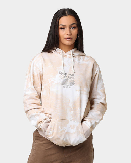 Reebok Classics Allover Print Hoodie Stucco