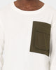 XXIII Catania Long Sleeve T-Shirt White/Khaki