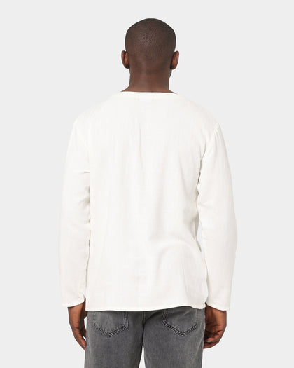 XXIII Catania Long Sleeve T-Shirt White/Khaki