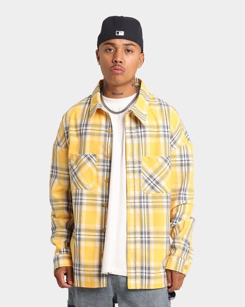 XXIII Palermo Fannel Button Up Yellow