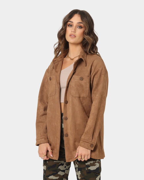XXIII Women's Rochele Suede Shirt Tan
