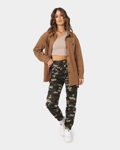 XXIII Women's Rochele Suede Shirt Tan