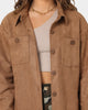 XXIII Women's Rochele Suede Shirt Tan