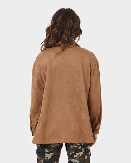 XXIII Women's Rochele Suede Shirt Tan