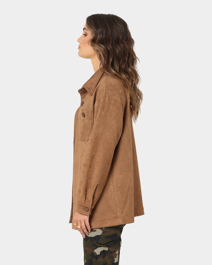 XXIII Women's Rochele Suede Shirt Tan