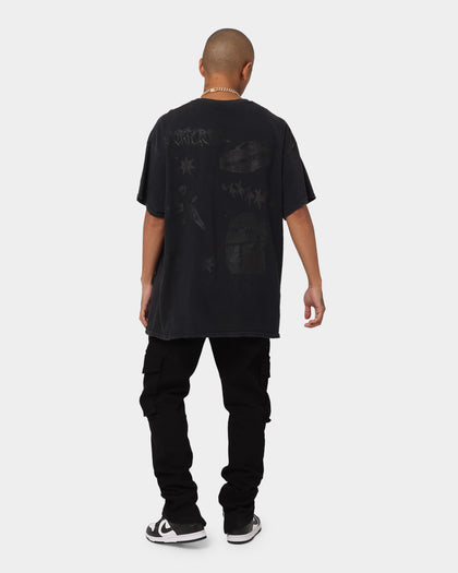 Goat Crew All Over Manga Vintage T-Shirt Black Wash