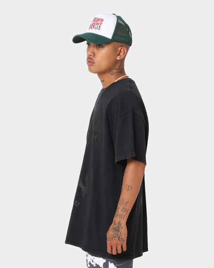 Goat Crew Thank You Vintage T-Shirt Black Wash