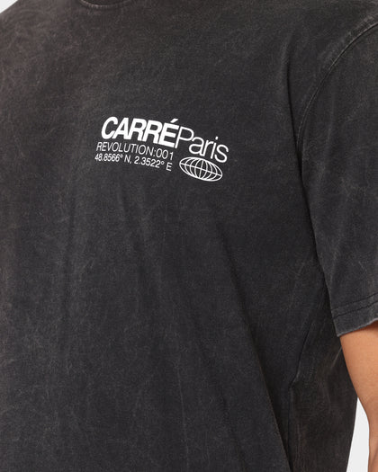 Carre Revolution001 T-Shirt Black Wash